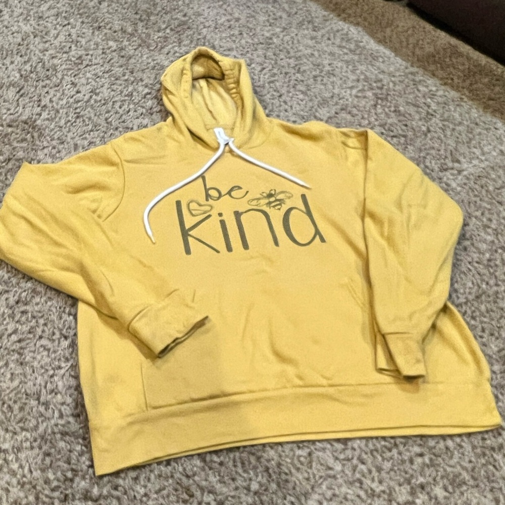 Yellow 'Be Kind' Hoodie